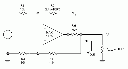 圖4. 例1 (為簡單起見，沒有標(biāo)出電源去耦)