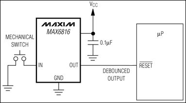 MAX6816、MAX6817、MAX6818：典型工作電路
