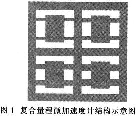復合量程加速度計陣列結(jié)構