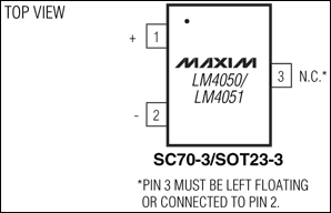 LM4050、LM4051：引腳配置