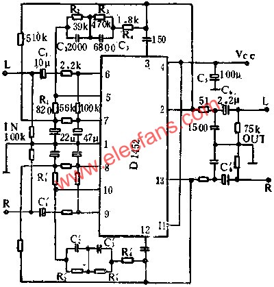 D1452雙聲道音頻前置放大電路的應(yīng)用  www.brongaenegriffin.com