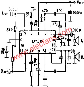 D7145雙通道音頻功率放大電路的應(yīng)用  www.brongaenegriffin.com
