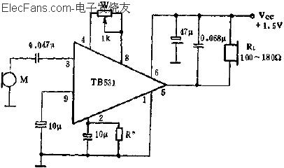 TB531單端輸入,單端輸出的應(yīng)用電路  www.brongaenegriffin.com
