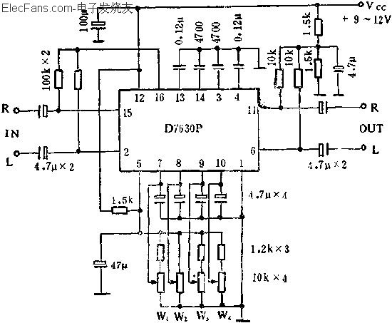 D7630P立體聲音調(diào)多功能控制電路的應(yīng)用  www.brongaenegriffin.com