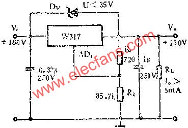 用W317提高輸出電壓應(yīng)用線路圖  www.brongaenegriffin.com