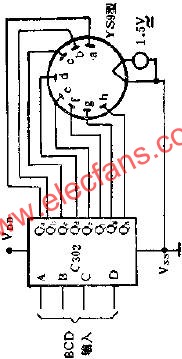C302八段字形譯碼器驅(qū)動10V熒光數(shù)碼管線路圖  www.brongaenegriffin.com