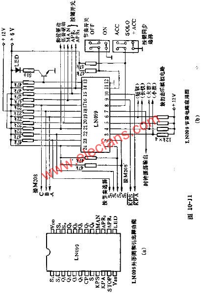 LN099外形圖和各腳功能與應用電路圖  www.brongaenegriffin.com