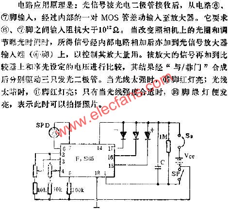 F3S05內(nèi)測(cè)光集成電路的應(yīng)用電路圖  www.brongaenegriffin.com