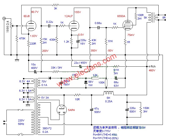 6550膽機(jī)電路圖(二) www.brongaenegriffin.com