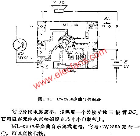 CW2850多曲門鈴線路 www.brongaenegriffin.com