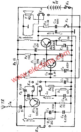玩具無線對講機電路  www.brongaenegriffin.com