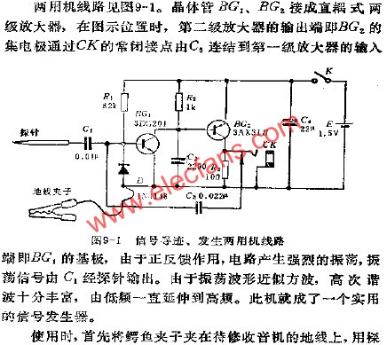 信號(hào)尋跡、發(fā)生兩用機(jī)電路圖  www.brongaenegriffin.com