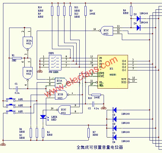 全集成電路制成的可預(yù)置的電子電位器  www.brongaenegriffin.com