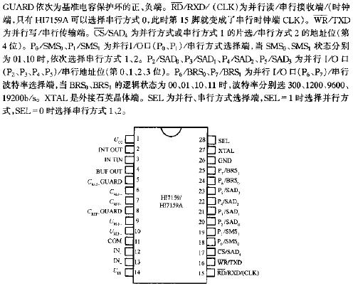 HI7159/7159A的引腳排列  www.brongaenegriffin.com