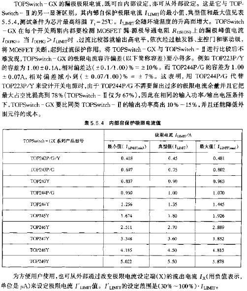 內(nèi)部自保護極限電流值