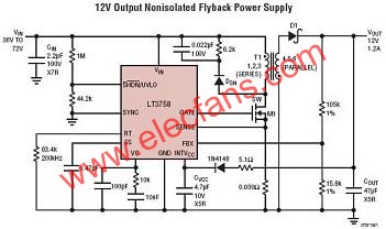 LT3758典型應(yīng)用電路  www.brongaenegriffin.com