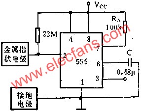 時基集成電路組成接近開關(guān)電路圖 www.brongaenegriffin.com
