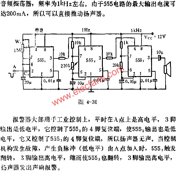 時(shí)基集成電路組成報(bào)警器電路圖  www.brongaenegriffin.com