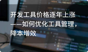 開發(fā)工具價(jià)格逐年上漲——如何優(yōu)化工具管理，降本增效？