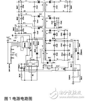 電源電路如圖1所示。