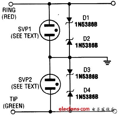 調(diào)制解調(diào)器保護(hù)電路