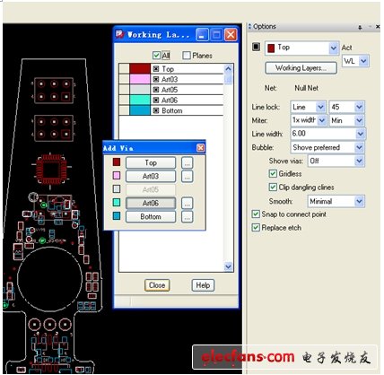 圖4 基于Working Layer的布線方式。