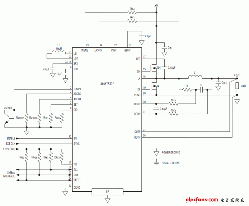 MAX15301:典型工作電路