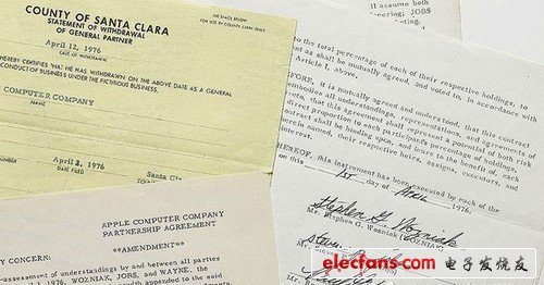 蘋果公司的創(chuàng)始文件
