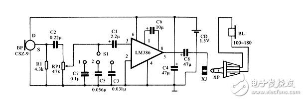 幾種助聽器電路組合設(shè)計