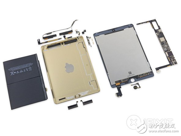照例來張全家福。這一次，iFixit 給 iPad Air 2 打出的可維修指數(shù)為 2 分，分?jǐn)?shù)越高，越容易維修，最高為 10 分。