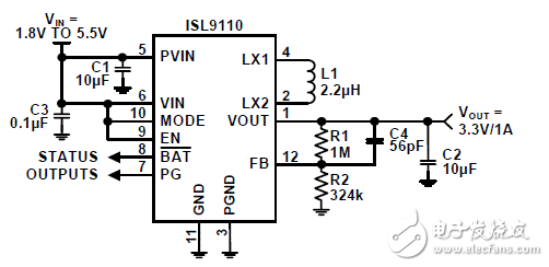 基于ISL911x高度集成升降壓電源電路設計 —電路圖天天讀(53)