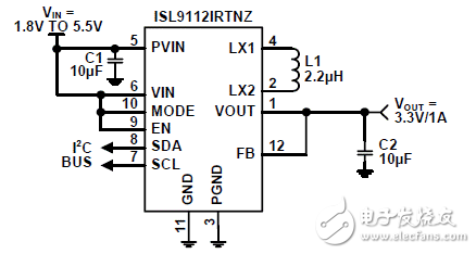 基于ISL911x高度集成升降壓電源電路設計 —電路圖天天讀(53)