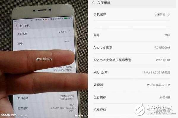 小米6最新消息：小米6：驍龍835、雙攝、虹膜識別，1999起！
