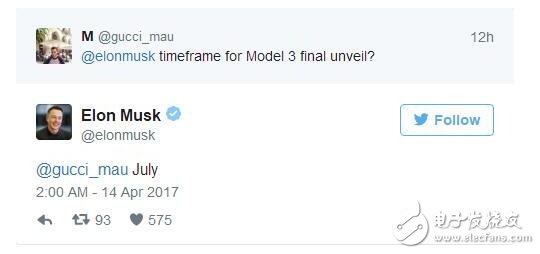 “鋼鐵俠”馬斯克發(fā)話：特斯拉Model 3最終版將在7月發(fā)布！