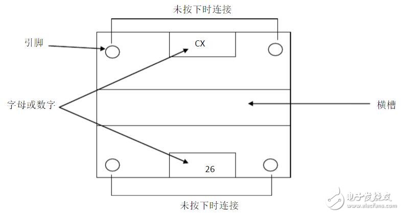 四腳按鍵開關(guān)_四腳按鍵開關(guān)引腳圖_四腳按鍵開關(guān)接線圖
