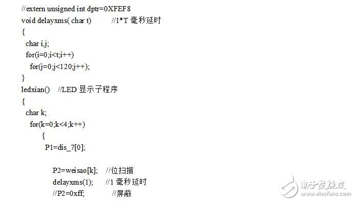 基于AT89C51單片機(jī)的ADC0808程序