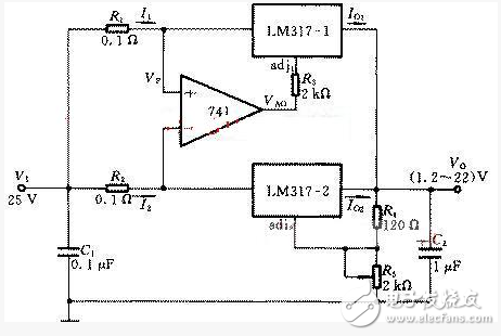 lm317應(yīng)用電路圖匯總（集成電路、擴(kuò)流電路、穩(wěn)壓電路）