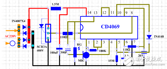 cd4069中文資料詳解（cd4069引腳圖及功能_工作原理_內部結構及應用電路）