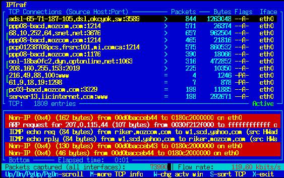 介紹Linux 終端中運(yùn)行的 10 個(gè)網(wǎng)絡(luò)監(jiān)視工具