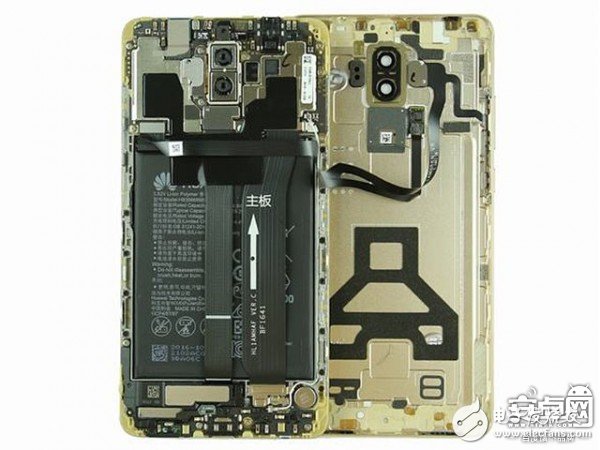 [圖]華為Mate 9拆解：做工整齊、用料扎實