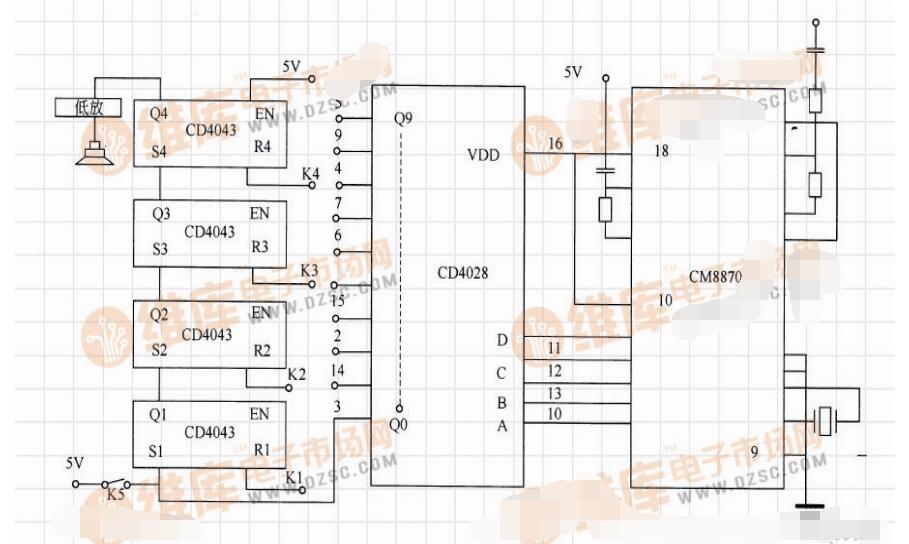 cd4028應(yīng)用電路圖大全（六款cd4028燈控/四路互鎖開關(guān)控制器/觸摸電子調(diào)光器電路）