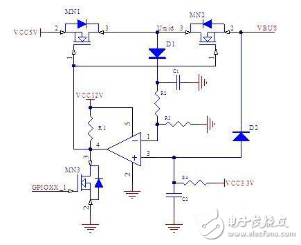 usb保護電路圖大全(USB控制器/ 轉換器AD558/比較器)